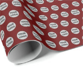 ビジネスカスタムロゴのパターン ラッピングペーパー (ロールコーナー)