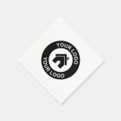 ビジネスカスタムロゴのプロモーションパーティー スタンダードカクテルナプキン (角)