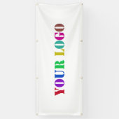 ビジネスカスタムロゴのプロモーション会社バナー 横断幕 (縦)