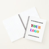 ビジネスカスタムロゴのプロモーション用ソーシャルメディア名 ノートブック (内部)