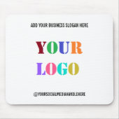 ビジネスカスタムロゴのプロモーション用ソーシャルメディア名 マウスパッド (正面)