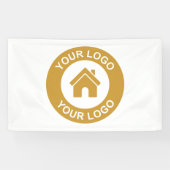 ビジネスカスタムロゴのプロモーション用バナー 横断幕 (横)