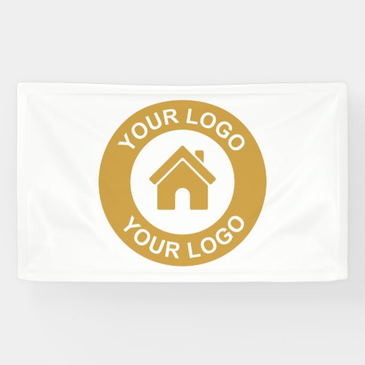 ビジネスカスタムロゴのプロモーション用バナー 横断幕 (横)