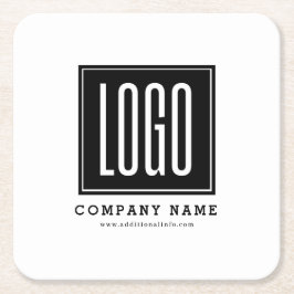 ビジネスカスタムロゴのプロモーション スクエアペーパーコースター