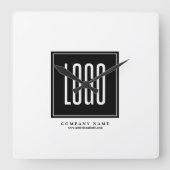 ビジネスカスタムロゴのプロモーション スクエア壁時計 (正面)