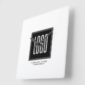 ビジネスカスタムロゴのプロモーション スクエア壁時計 (傾斜)