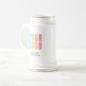ビジネスカスタムロゴのプロモーション ビールジョッキ (正面左)