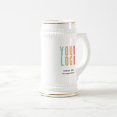 ビジネスカスタムロゴのプロモーション ビールジョッキ (正面右)