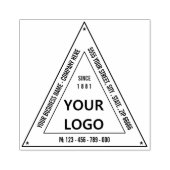ビジネスカスタムロゴの三角形のゴム印を ラバースタンプ (インプリント)