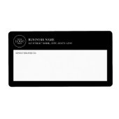 ビジネスカスタムロゴの出荷 ラベル (正面)