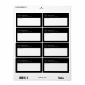 ビジネスカスタムロゴの出荷 ラベル (フルシート)