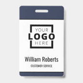 ビジネスカスタムロゴの基本従業員 バッジ (正面)