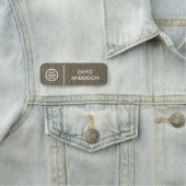 ビジネスカスタムロゴの基本的な従業員スタッフの登録 名札 (インサイチュ)