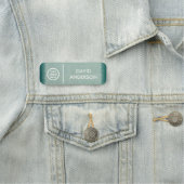 ビジネスカスタムロゴの基本的な従業員スタッフの登録 名札 (インサイチュ)