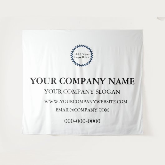 ビジネスカスタムロゴの宣伝用タペストリー タペストリー (正面(横))