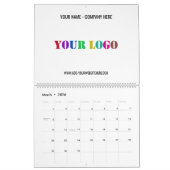 ビジネスカスタムロゴの移動カレンダーの例 カレンダー (3月 2026)