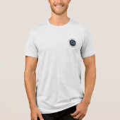 ビジネスカスタムロゴの追加クラシック トライブレンドTシャツ (正面)