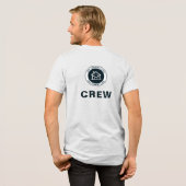 ビジネスカスタムロゴの追加クラシック トライブレンドTシャツ (フル背面)