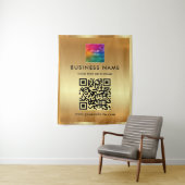 ビジネスカスタムロゴの追加文字背景テンプレート タペストリー (インサイチュ)