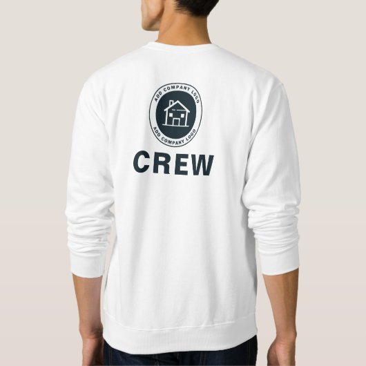 ビジネスカスタムロゴの追加独自の作成 スウェットシャツ (裏面)