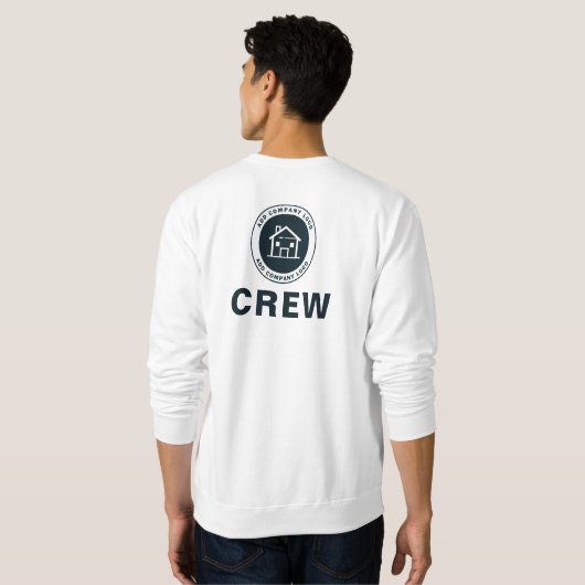 ビジネスカスタムロゴの追加独自の作成 スウェットシャツ (裏面フル)