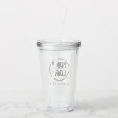 ビジネスカスタムロゴの |エレガント | アクリルタンブラー (裏面)