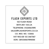 ビジネスカスタムロゴの ラバースタンプ (インプリント)