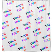 ビジネスカスタムロゴまたはフォトシャワーカーテンの シャワーカーテン (正面)