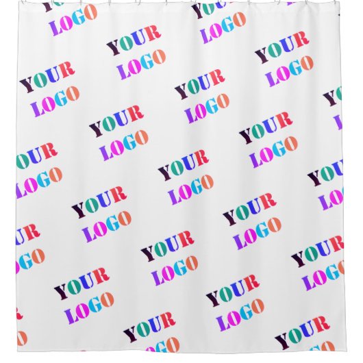 ビジネスカスタムロゴまたはフォトシャワーカーテンの シャワーカーテン (正面)