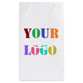 ビジネスカスタムロゴまたはフォト抱き枕のプロモーション スモールペーパーバッグ (裏面)