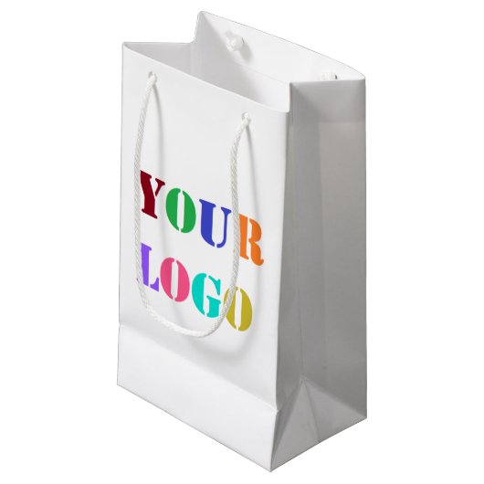 ビジネスカスタムロゴまたはフォト抱き枕のプロモーション スモールペーパーバッグ (正面アングル)