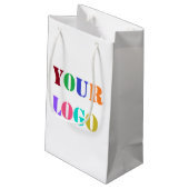 ビジネスカスタムロゴまたはフォト抱き枕のプロモーション スモールペーパーバッグ (裏面アングル)