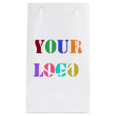 ビジネスカスタムロゴまたはフォト抱き枕のプロモーション スモールペーパーバッグ (正面)
