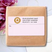 ビジネスカスタムロゴアドレスPink Shipping Labels ラベル