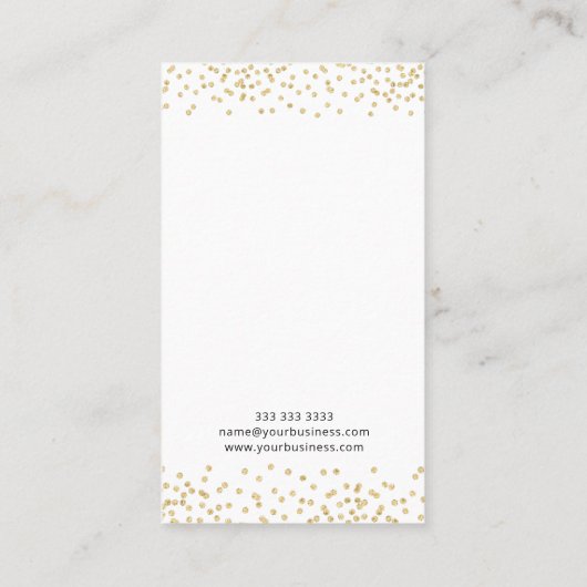 ビジネスカスタムロゴイヤリングディスプレイ 名刺 (裏面)