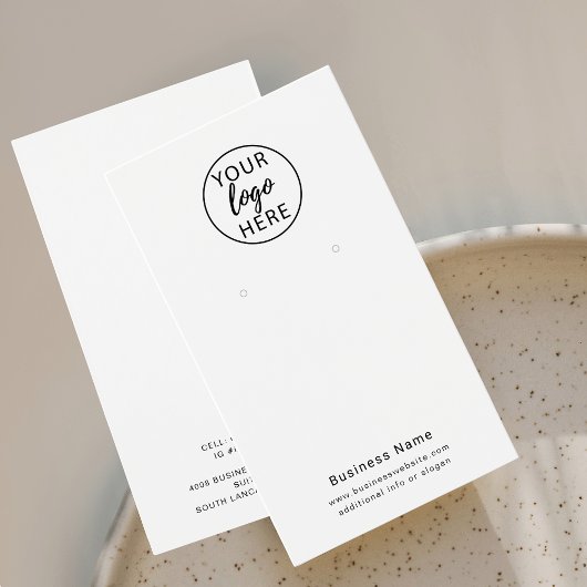 ビジネスカスタムロゴイヤリング表示カード