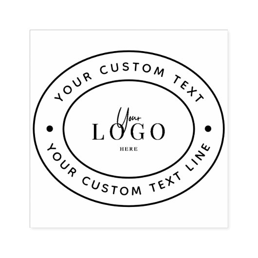 ビジネスカスタムロゴゴム印 ラバースタンプ (インプリント)