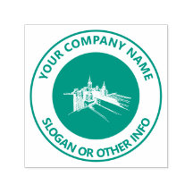 ビジネスカスタムロゴシティグリーン