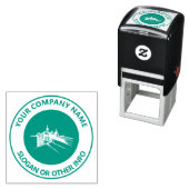 ビジネスカスタムロゴシティグリーン セルフインキングスタンプ (インサイチュ)
