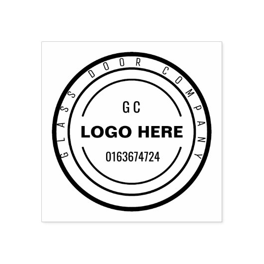 ビジネスカスタムロゴスタンプ ラバースタンプ (インプリント)