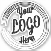 ビジネスカスタムロゴステッカーパーソナライズされたロゴ シール (正面)