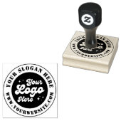 ビジネスカスタムロゴスローガンWebサイト ラバースタンプ (押印)