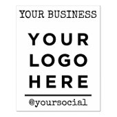 ビジネスカスタムロゴソーシャル ラバースタンプ (インプリント)