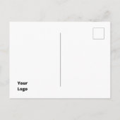 ビジネスカスタムロゴチームワークやる気を起こさせる ポストカード (裏面)