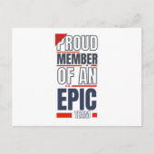 ビジネスカスタムロゴチームワークやる気を起こさせる ポストカード (正面)