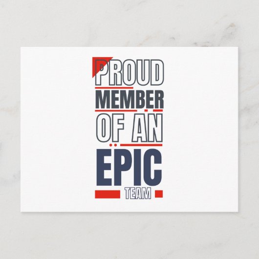 ビジネスカスタムロゴチームワークやる気を起こさせる ポストカード (正面)