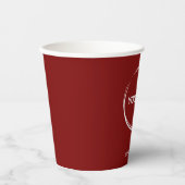 ビジネスカスタムロゴテンプレートブルゴーニュ 紙コップ (正面)