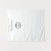 ビジネスカスタムロゴテーブルランナーバナージュエリー タペストリー (正面(横))