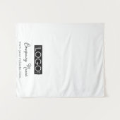 ビジネスカスタムロゴテーブルランナーバナースクリプト タペストリー (正面(横))