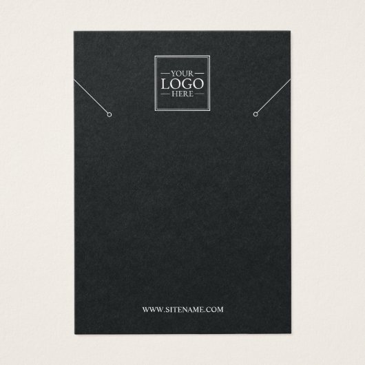 ビジネスカスタムロゴネックレスディスプレイカード (正面)